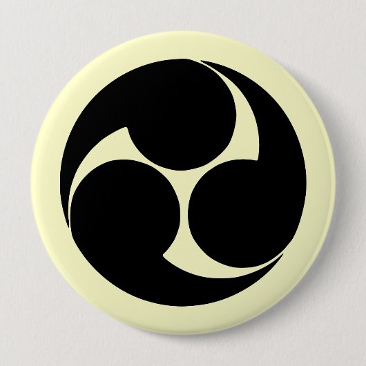 Hidari mitsudomoe, Japan Button (Vorderseite)