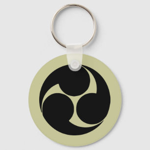 Hidari mitsudomoe, Japan Schlüsselanhänger