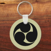 Hidari mitsudomoe, Japan Schlüsselanhänger (Vorderseite)