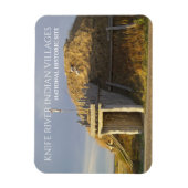 Hidatsa Earthlodge, Knife River Indian Villages Magnet (Vertikal)