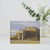 Hidatsa Earthlodge, Knife River Indian Villages Po Postkarte (Stehend Vorderseite)
