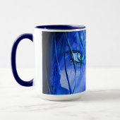 HIDDEN ANGST BLAUE MÄDCHEN MIT SKULL TASSE (Links)