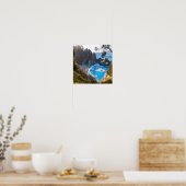 Hidden Beach Paradise Ocean Waves Poster (Küche)