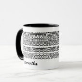 Hidden Custom Message & Name Gift Friend Office Tasse (Vorderseite Links)