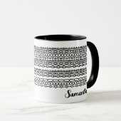 Hidden Custom Message & Name Gift Friend Office Tasse (VorderseiteRechts)