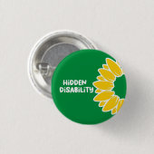 Hidden Disability Abzeichen Button (Vorne & Hinten)