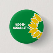 Hidden Disability Abzeichen Button (Vorderseite)