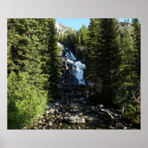 Hidden Falls im Grand Teton National Park Poster