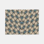 Hidden Garden Design Blau Fleecedecke (Vorderseite (Horizontal))