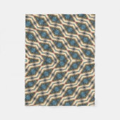 Hidden Garden Design Blau Fleecedecke (Vorderseite)