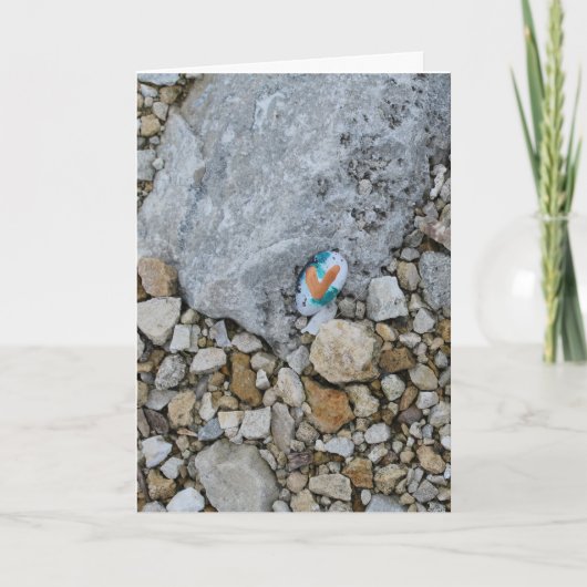 Hidden Heart Rock on Rock Karte (Vorderseite)