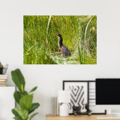 "Hidden Heron" (Landschaft) Poster (Heimbüro)