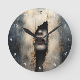 Hidden Identity Surreal Wall Clock Runde Wanduhr