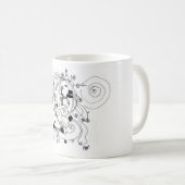 Hidden in the garden. - Ink drawing Kaffeetasse (VorderseiteRechts)