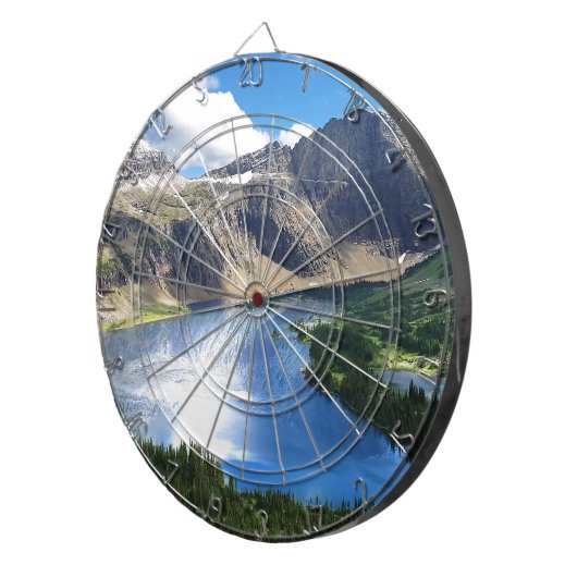 Hidden Lake in Glacier National Park Dartscheibe (Vorderseite rechts)