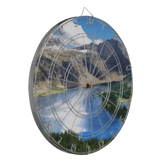 Hidden Lake in Glacier National Park Dartscheibe (Vorderseite Links)