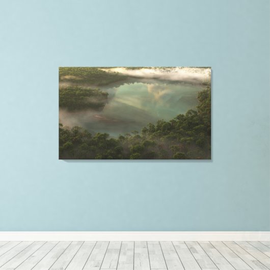 Hidden Lake Leinwanddruck (Insitu (Holzboden))