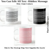 Hidden Message Love Your Soul, Custom 109W Quote Kaffeetasse