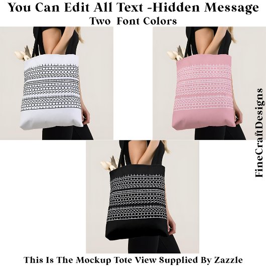 Hidden Message Love Your Soul, Custom 109W Quote Tasche