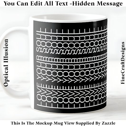 Hidden Message Love Your Soul, Custom 109Wb Quote Kaffeetasse