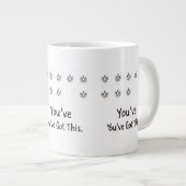 Hidden Message You've Got This Surprise Mug Jumbo-Tasse (Vorderseite Rechts)