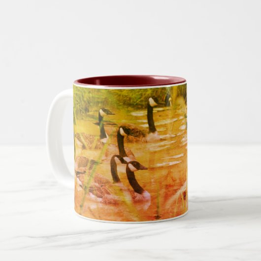 Hidden Serenity Canada Génese Art Personalisiert Zweifarbige Tasse (Vorderseite Links)