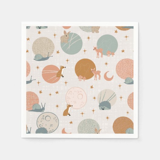 Hidden Treasures - Beige Serviette (Vorderseite)