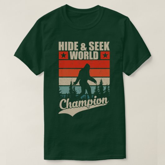 Hidden und suchen Weltmeister Retro T-Shirt (Design vorne)