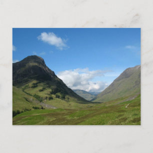 Hidden Valley Glencoe Schottland Postkarte
