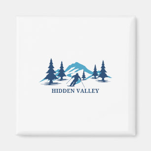 Hidden Valley New Jersey Skigebiet Skifahren Skifa Magnet