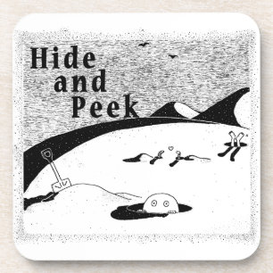 Hide and Flüchtige Blick Hole (transparenter Hinte Getränkeuntersetzer