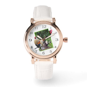 Hide and Seek: Chicken Peekaboo Design, Armbanduhr