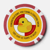 Hide and Seek Cruise Rubber Duck Souvenir Pokerchips (Rückseite)