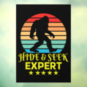 Hide and Seek Experte Bigfoot Funny Fensteraufkleber (Blatt 3)