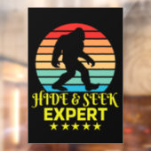 Hide and Seek Experte Bigfoot Funny Fensteraufkleber (Blatt 2)