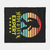 Hide and Seek Experte Bigfoot Funny Fleecedecke (Vorderseite (Horizontal))
