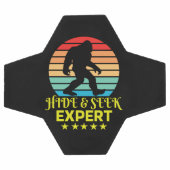 Hide and Seek Experte Bigfoot Funny Fußball (Flach)