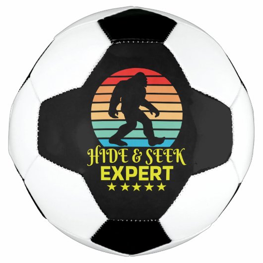 Hide and Seek Experte Bigfoot Funny Fußball (Vorderseite)