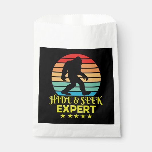 Hide and Seek Experte Bigfoot Funny Geschenktütchen (Vorderseite)