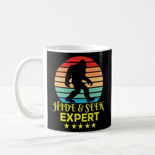 Hide and Seek Experte Bigfoot Funny Kaffeetasse (Links)