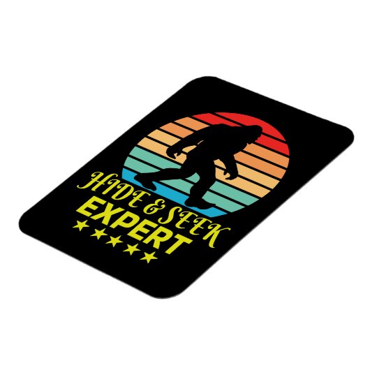 Hide and Seek Experte Bigfoot Funny Magnet (Linke Seite)