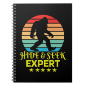 Hide and Seek Experte Bigfoot Funny Notizblock (Vorderseite)