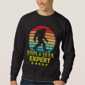 Hide and Seek Experte Bigfoot Funny Sweatshirt (Vorderseite)