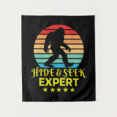 Hide and Seek Experte Bigfoot Funny Wandteppich (Vorderseite)