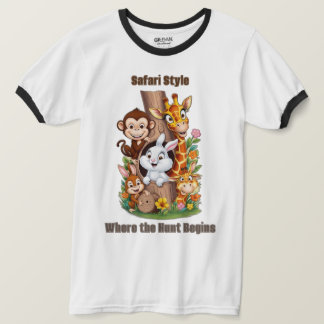 Hide and Seek Safari: Humorvoller T - Shirt