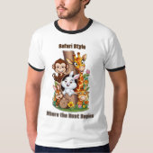 Hide and Seek Safari: Humorvoller T - Shirt (Vorderseite)