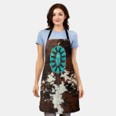 Hide and turquoise  schürze (Getragen)