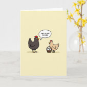 Hide The Kids Funny Bird Card Karte (Gelbe Blume)
