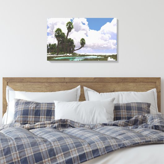 Hideaway (Nein) Leinwanddruck (Insitu (Schlafzimmer))