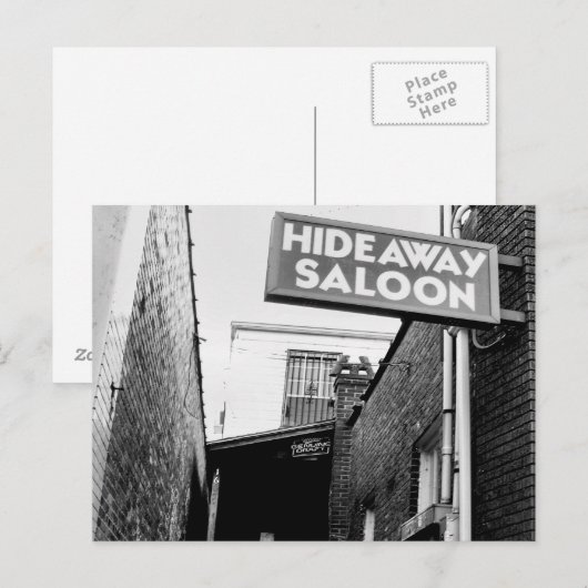 Hideaway Saloon Postkarte (Vorne/Hinten)